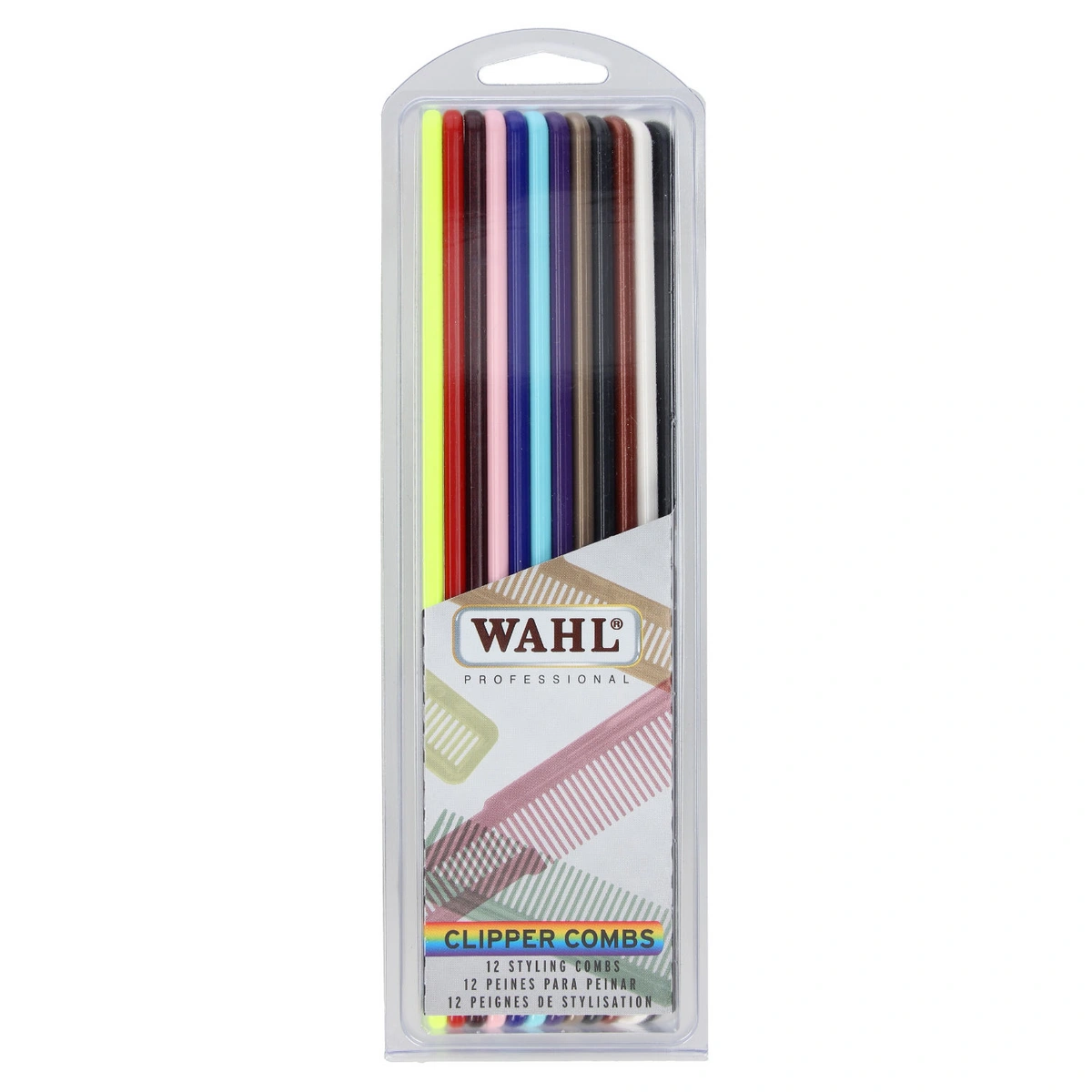 WAHL komplet grzebieni kolorowych  Clipper Combs 12 szt.
