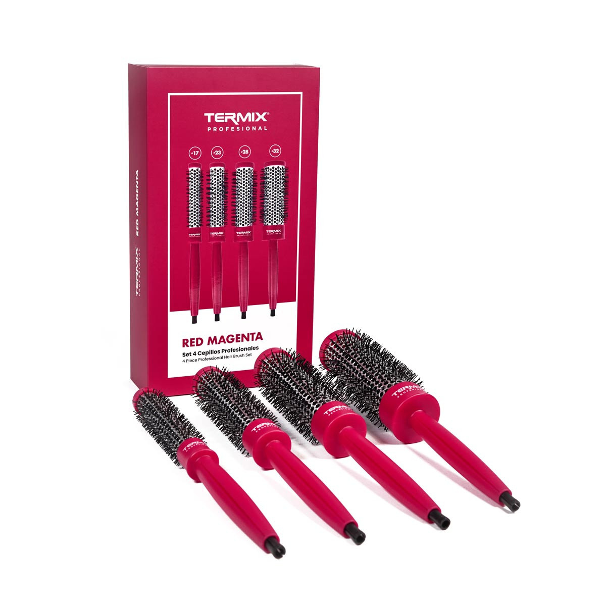 TERMIX Zestaw 4 szczotek MAGENTA limited edition