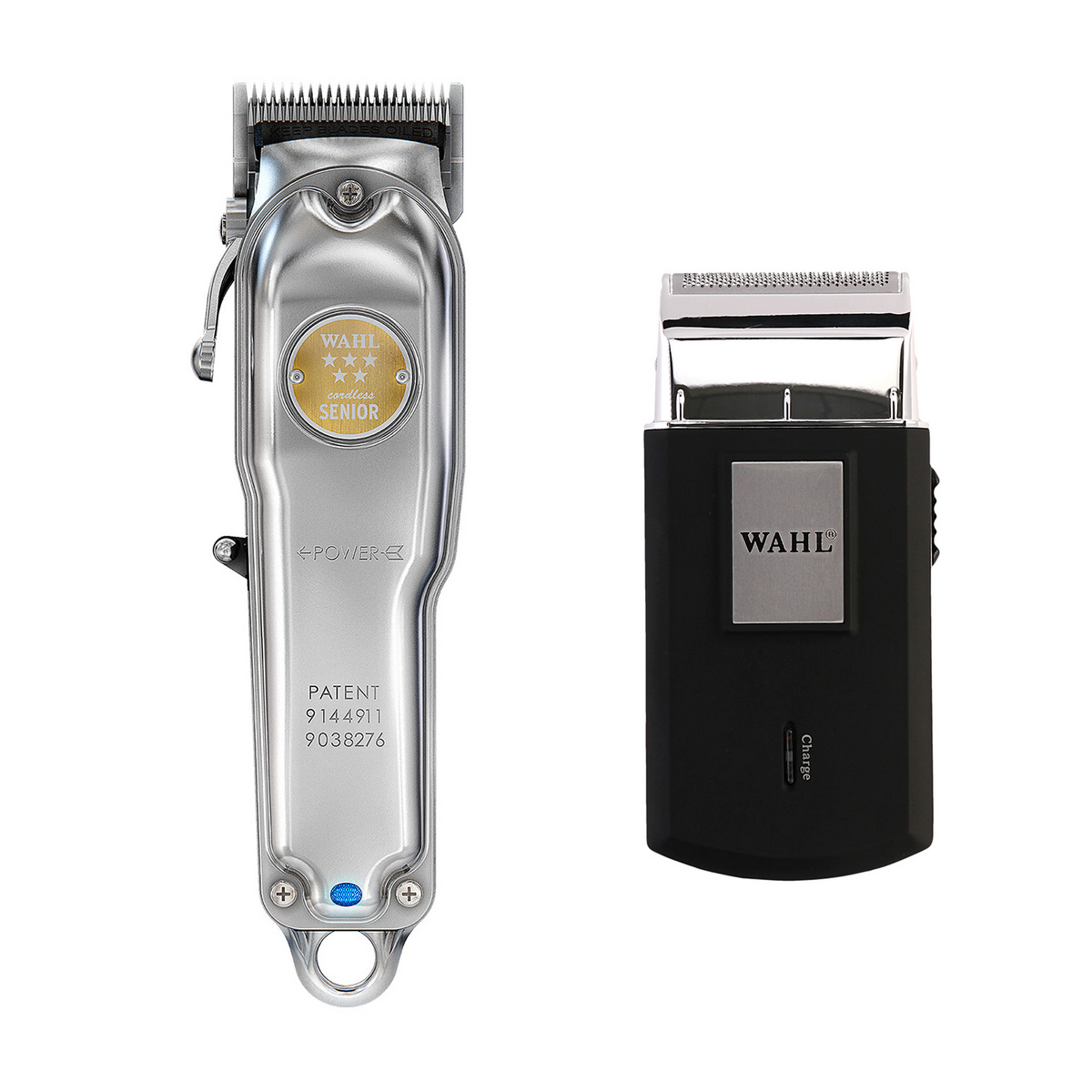 WAHL Komplet maszynka WAHL SENIOR metalowa Limited Edition (bezprzewodowa) + golarka Travel Shaver