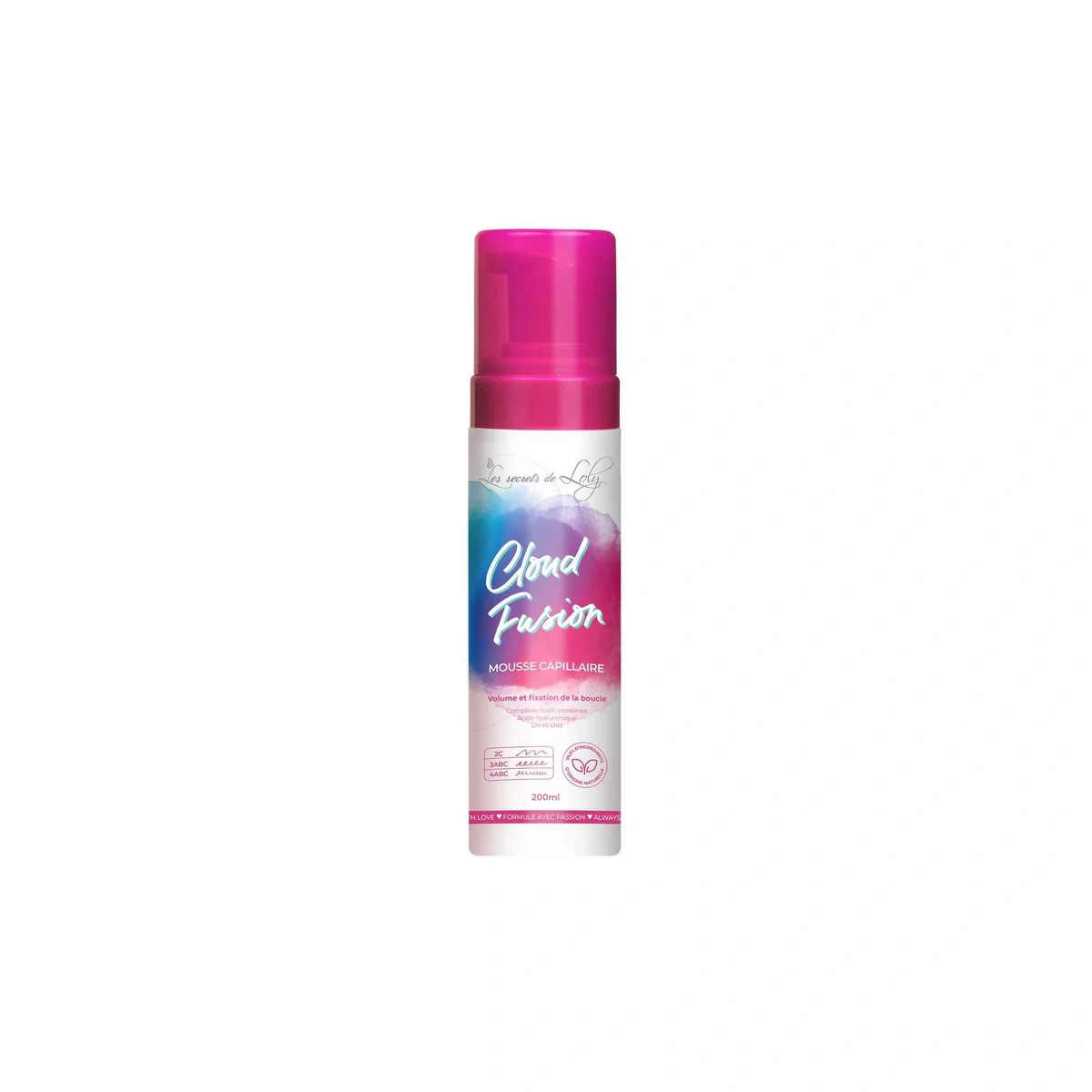 LES SECRETS DE LOLY Pianka CLOUD FUSION 200ml zapewniająca objętość i utrwalenie skrętu